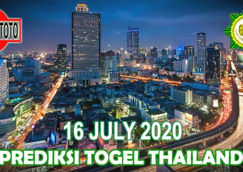 Prediksi Togel Thailand Hari Ini 16 Juli 2020