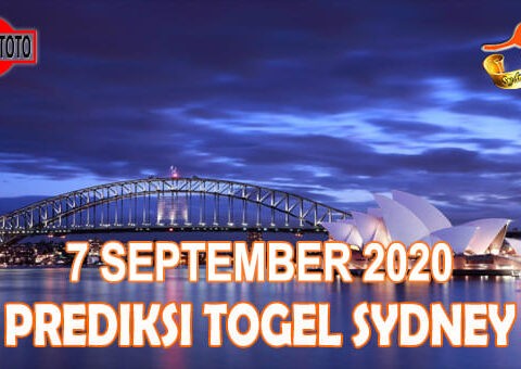 Prediksi Togel Sydney Hari Ini 7 September 2020