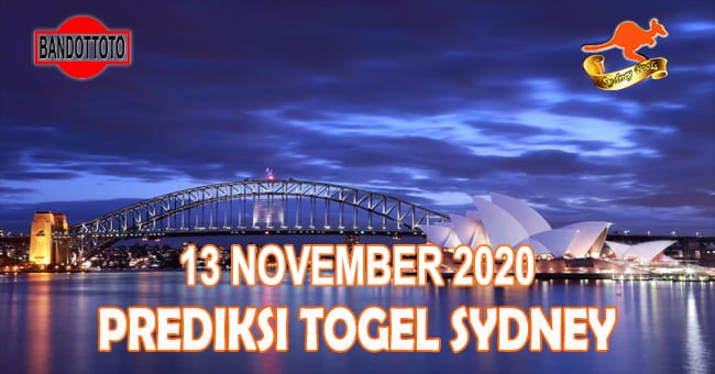 Prediksi Togel Sydney Hari Ini 13 November 2020