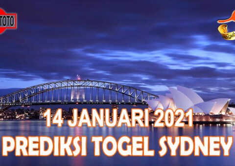Prediksi Togel Sydney Hari Ini 14 Januari 2021
