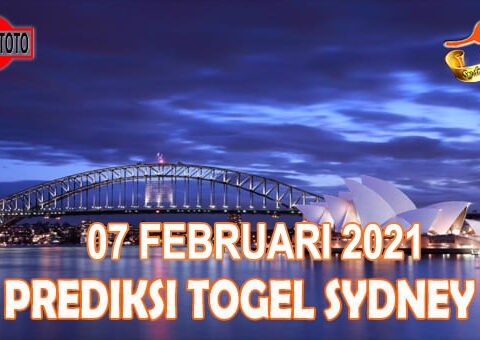 Prediksi Togel Sydney Hari Ini 07 Februari 2021