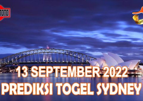 Prediksi Togel Sydney Hari Ini 13 September 2022