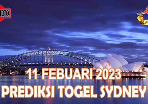 Prediksi Togel Sydney Hari Ini 11 Febuari 2023